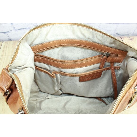 Michael Kors Brown Leather Crosby Shoulder Crossbody Bag - Picture 9 of 12